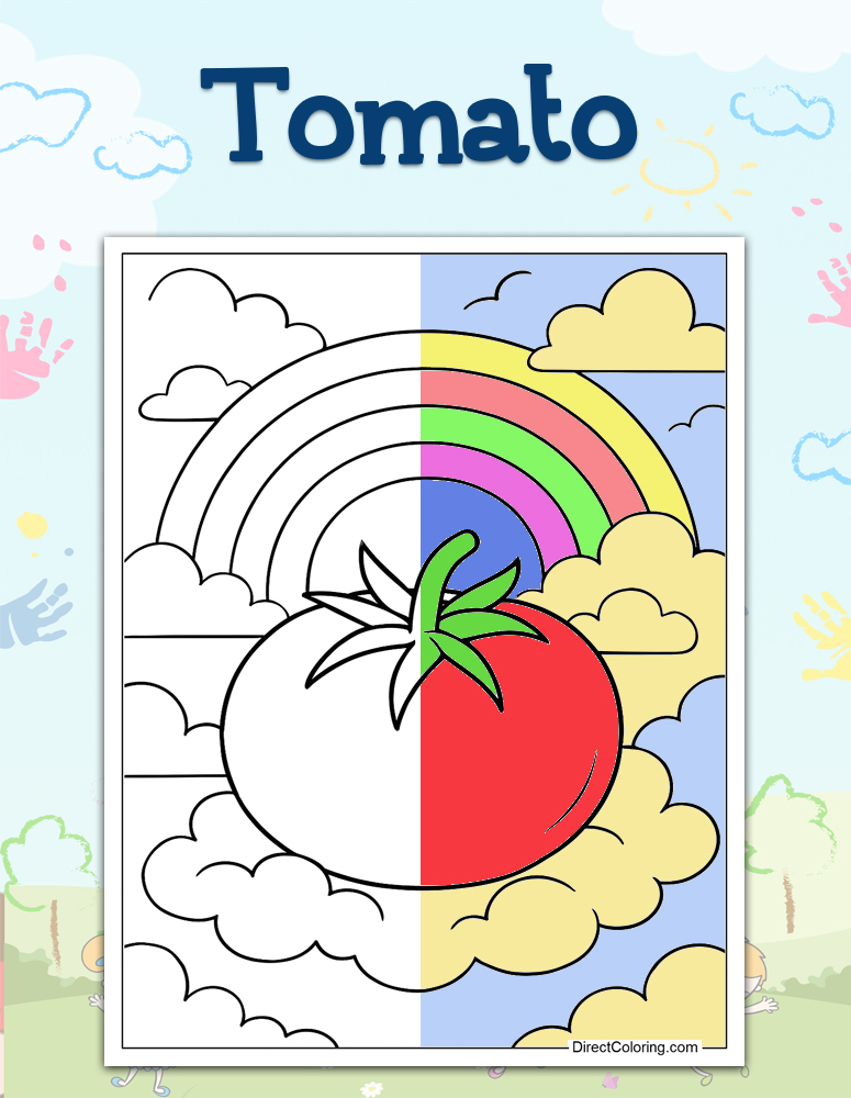 Tomato Coloring Pages